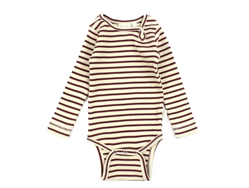 Petit Piao dark cherry/dark offwhite stribet body modal
